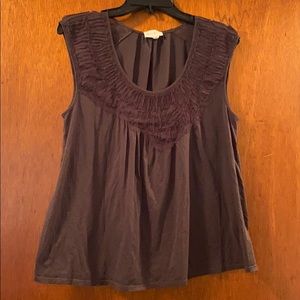 Black tank top blouse